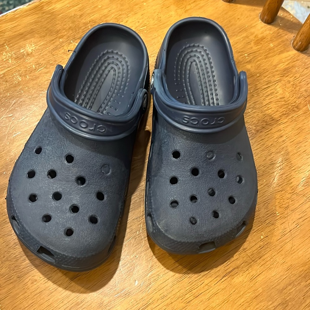 Navy Crocs